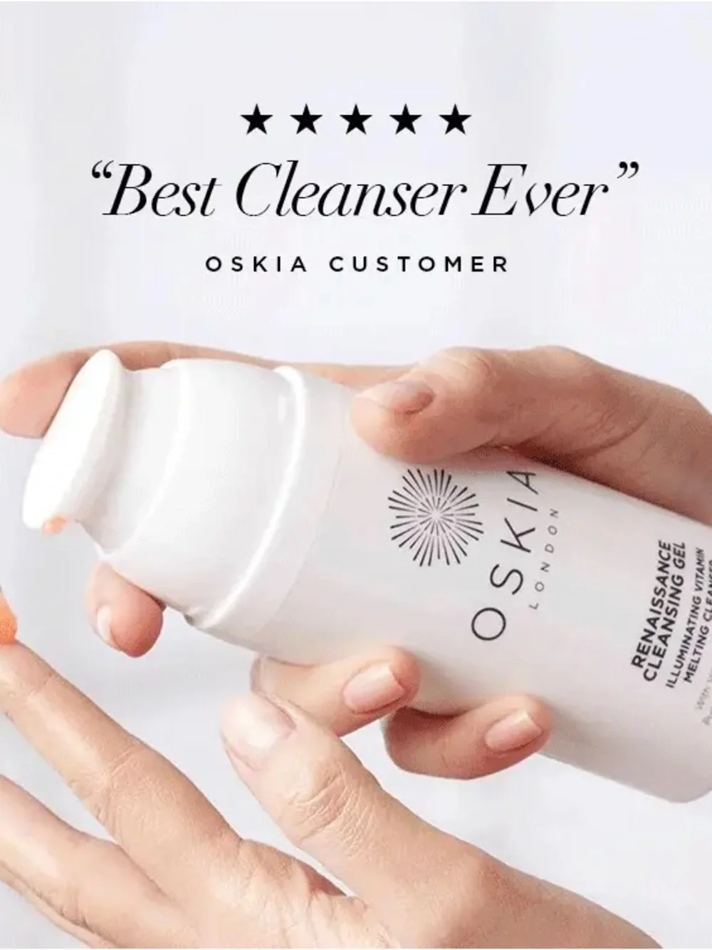 Oskia London Renaissance Cleansing Gel Bundle of 2 Travel Size Cleansers NWT